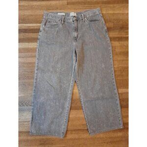 Womens Wide Leg Retro Hip Hop Baggy High-Rise Skater Grunge Size 14/32R Jeans